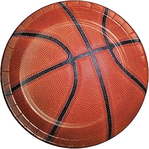 Basketball Dessert Plates, 24 ct