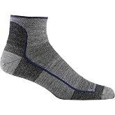 Darn Tough Men's Quarter Lightweight Running Sock (Style 1715) - | Breathable Lightweight Merino Wool, No-Slip Performance Fit, Moisture Wicking, Anti-Blister, Arch Support, Made in USA