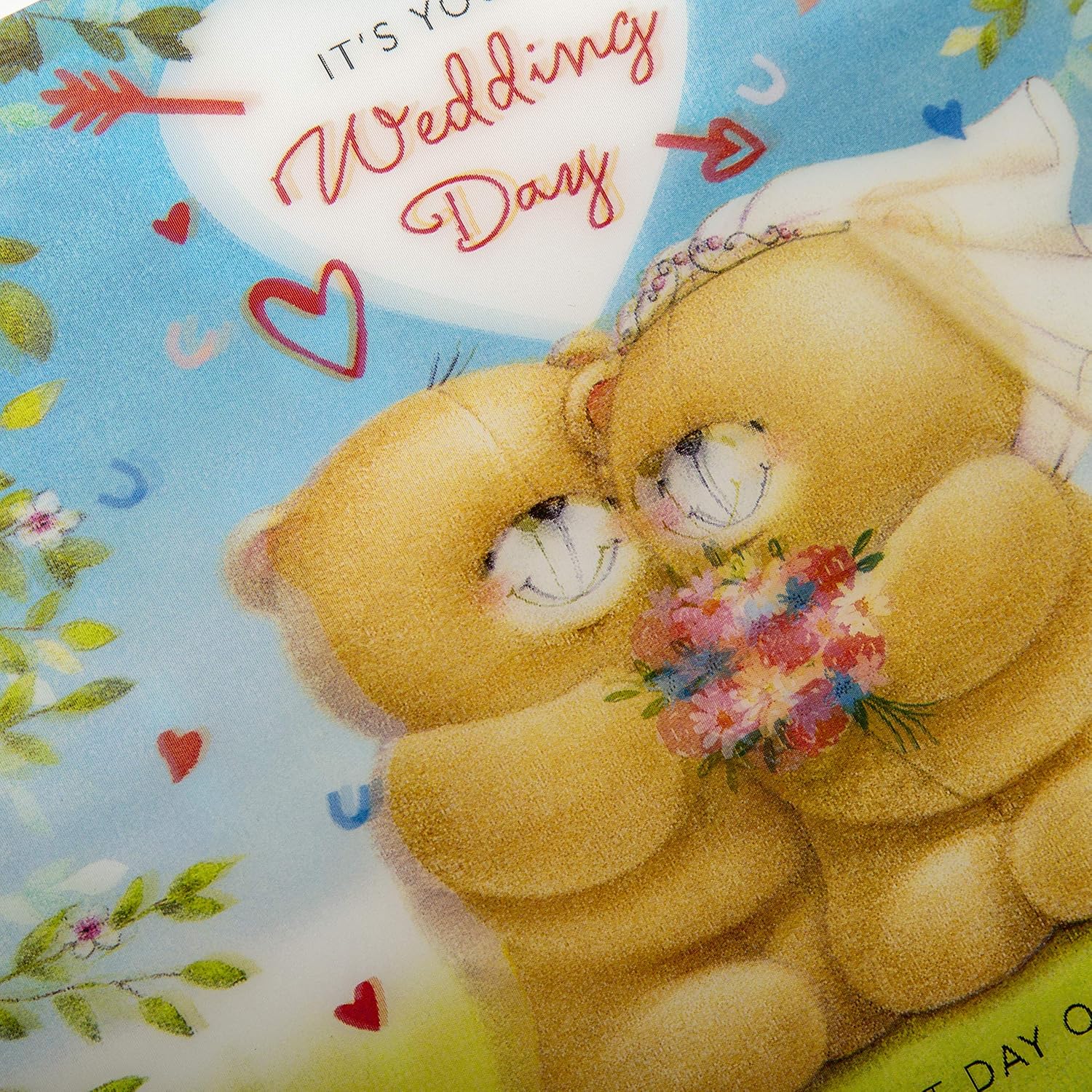 Hallmark Wedding Congratulations Card - Large 3D Effect Lenticular Design, Forever Friends Lenticular Design - Image 4