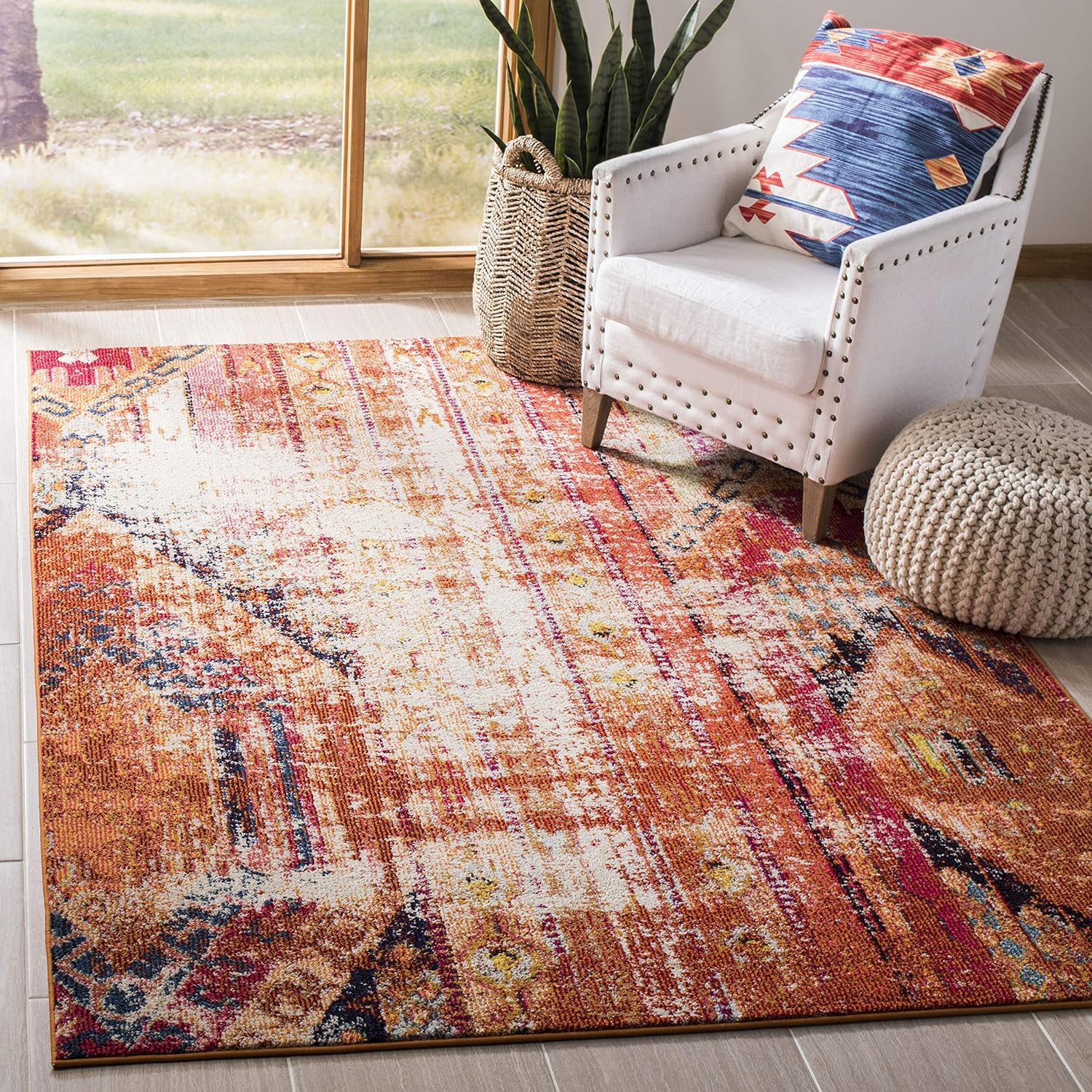 Best rug runner for living room orange