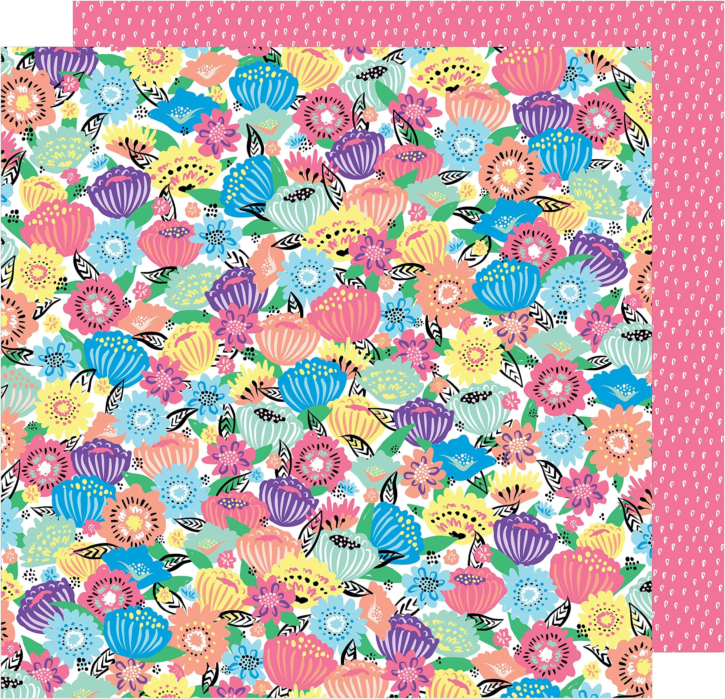 Amy Tan 12 x 12 Paper Flower Power (25 Pack), 12-x-12-Inch