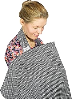 Stillen Abdeckung, Stillschal, Stilltuch von Loving Mum - 75 x 110 cm - 100% Baumwolle Schal zum Stillen, Stillcape, Mamascarf, Stillponcho, Stillstola - Bequemes und diskretes Stillen in der Öffentlichkeit! Ideales Geburtsgeschenk für Baby und Mama!