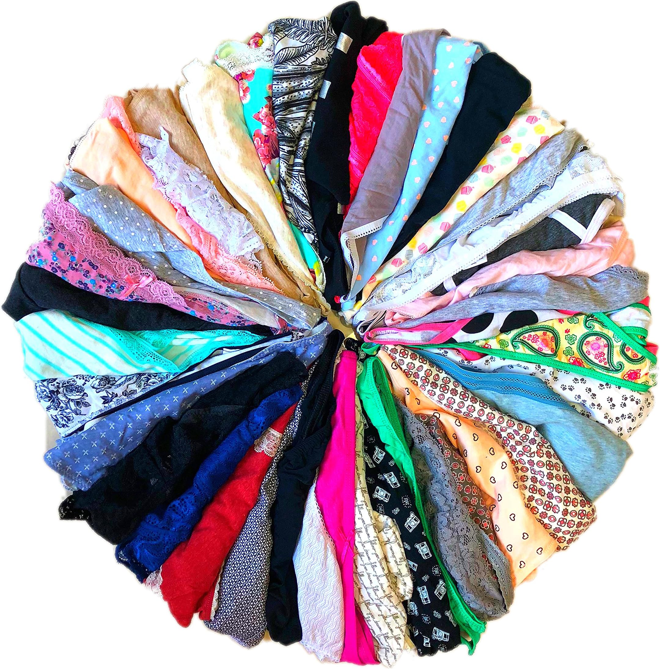 Morvia Variety of Thongs for Women Pack Sexy Cute Assorted Colors Prints Underwear Panties