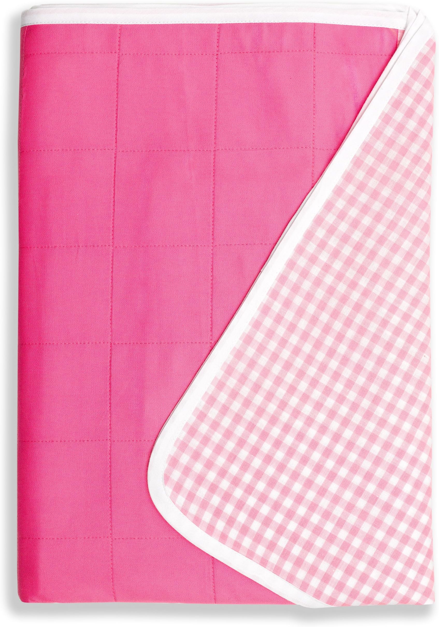 BROLLY Sheet - Bed Pad - with Wings - Single Bed Pad - 100% Cotton Sleep Surface - Pink - Size: 95 X 95cm