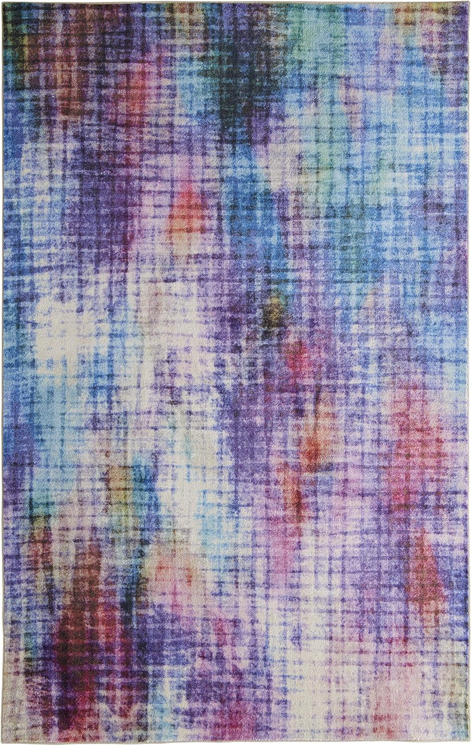 Mohawk Home Prismatic Linear Pixel Multicolor Abstract Precision Printed Area Rug, 8'x10' , Multicolor