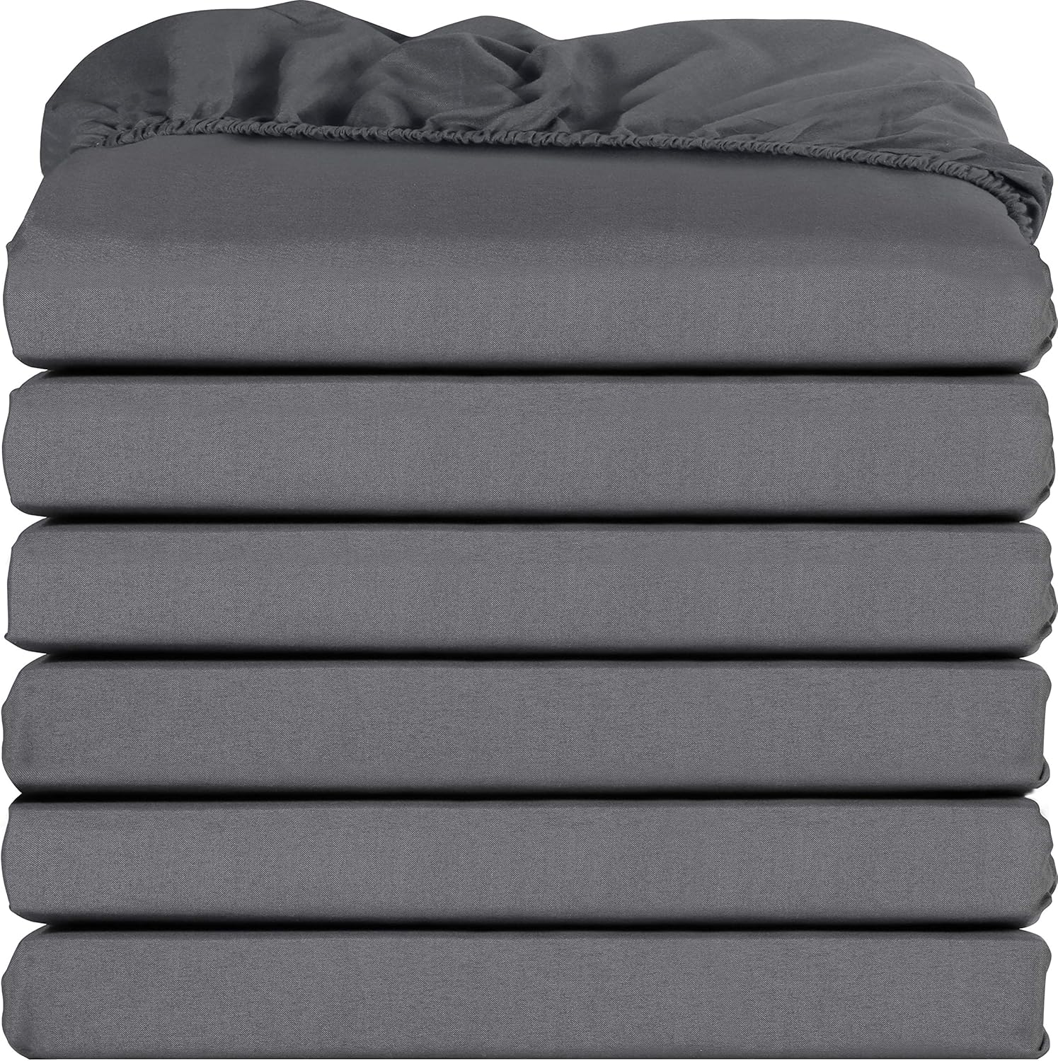 Utopia Bedding Queen Fitted Sheet Grey (6 Pack) Amazon.ca Home