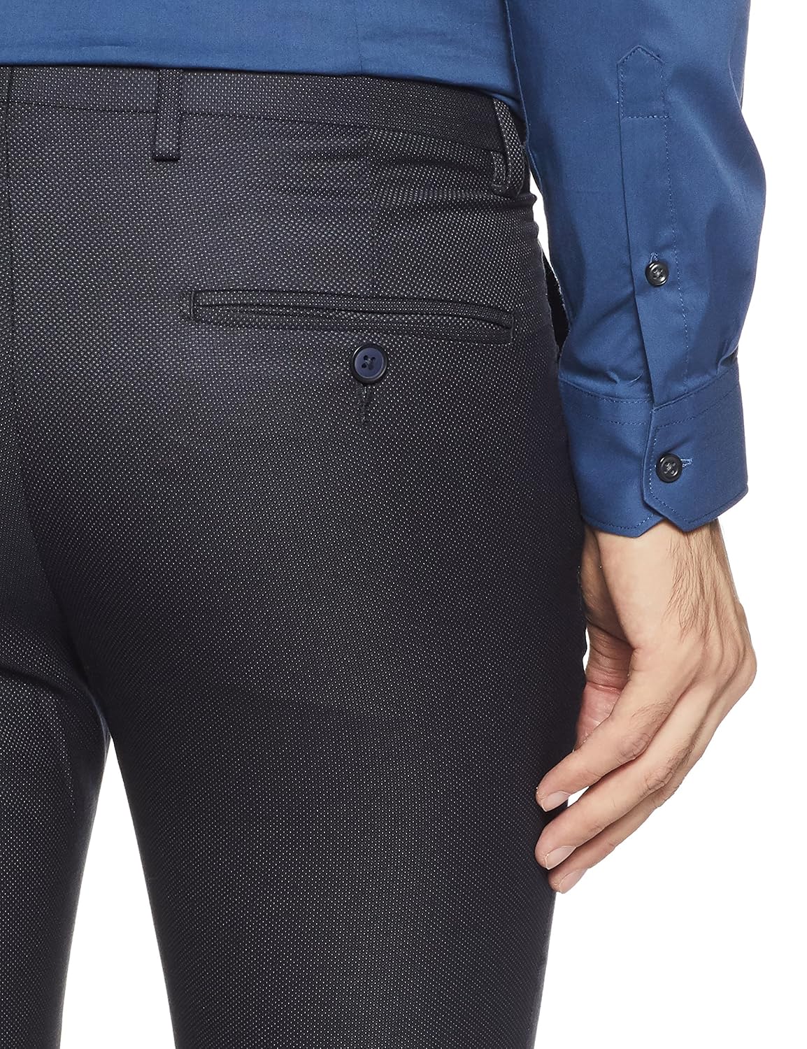 van heusen men's skinny fit formal trousers