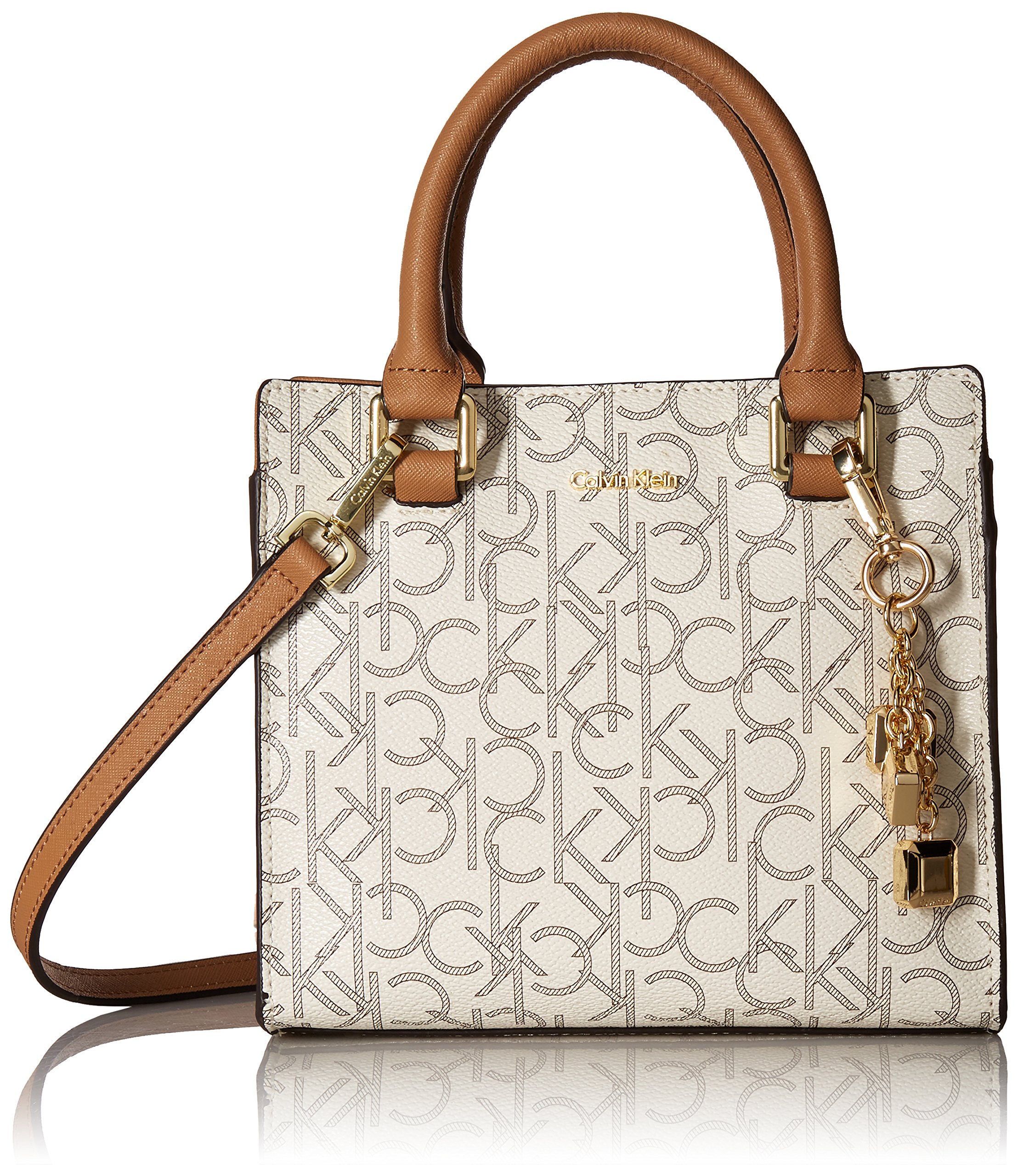 calvin klein logan signature satchel
