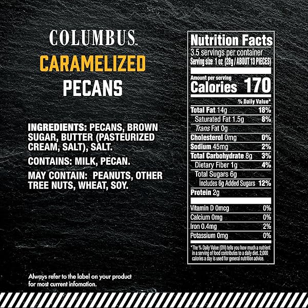 COLUMBUS CARAMELIZED PECAN 3.5 OZ