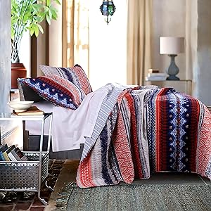 Urban Boho Quilt Set, 3-Piece Full/Queen