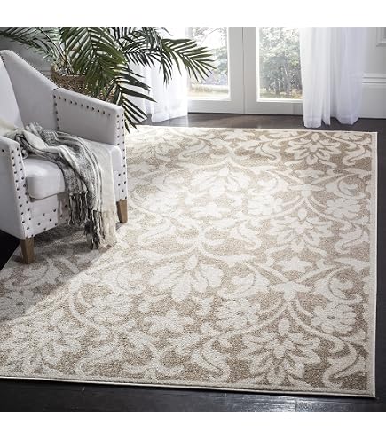 SAFAVIEH Amherst Collection AMT424S Floral Non-Shedding