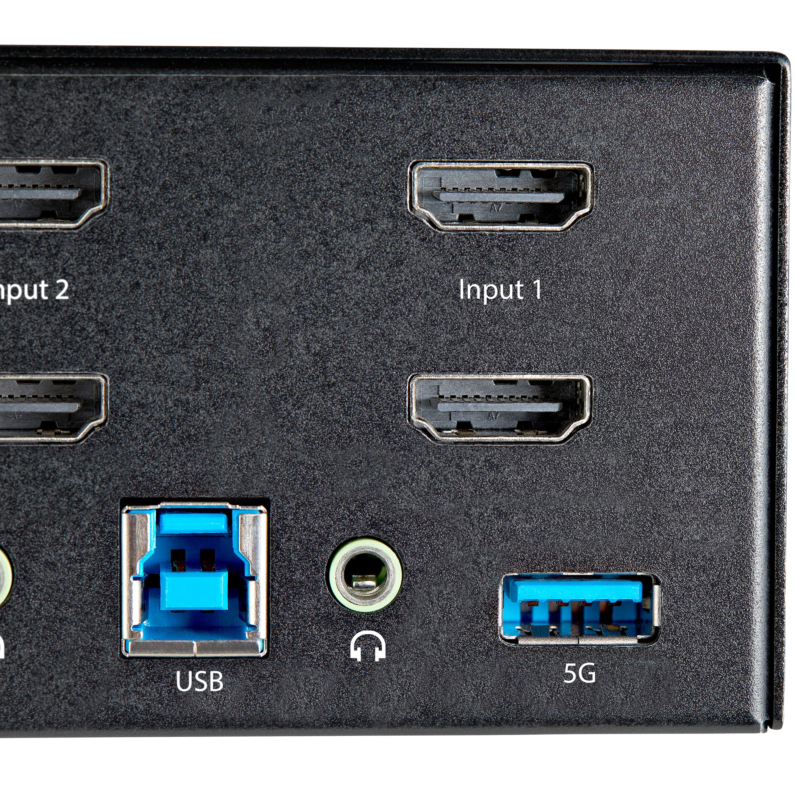 StarTech.com 2 Port Dual Monitor HDMI KVM Switch - 4K 60Hz Ultra HD HDR - Desktop 4K HDMI 2.0 KVM Switch with 2 Port USB 3.0 Hub (5Gbps) & 4X USB 2.0 HID, Audio - Hotkey Switching - TAA