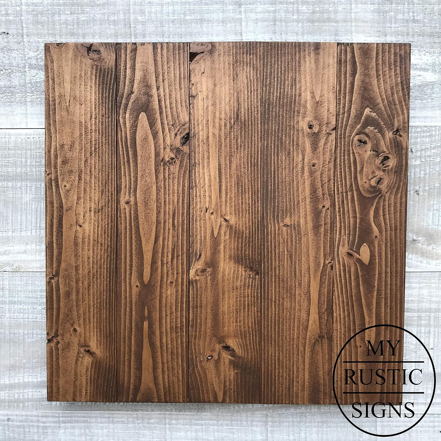 Rustic Wood Sign Blank In Dark Walnut 12 X12 30 X20 Handmade In The Usa By My Rustic Signs