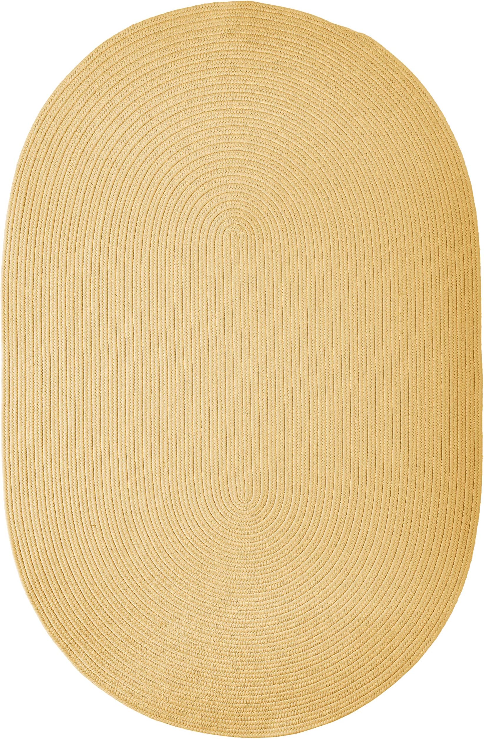 Boca Raton Polypropylene Braided Rug, 2-Feet by 3-Feet, Pale Banana