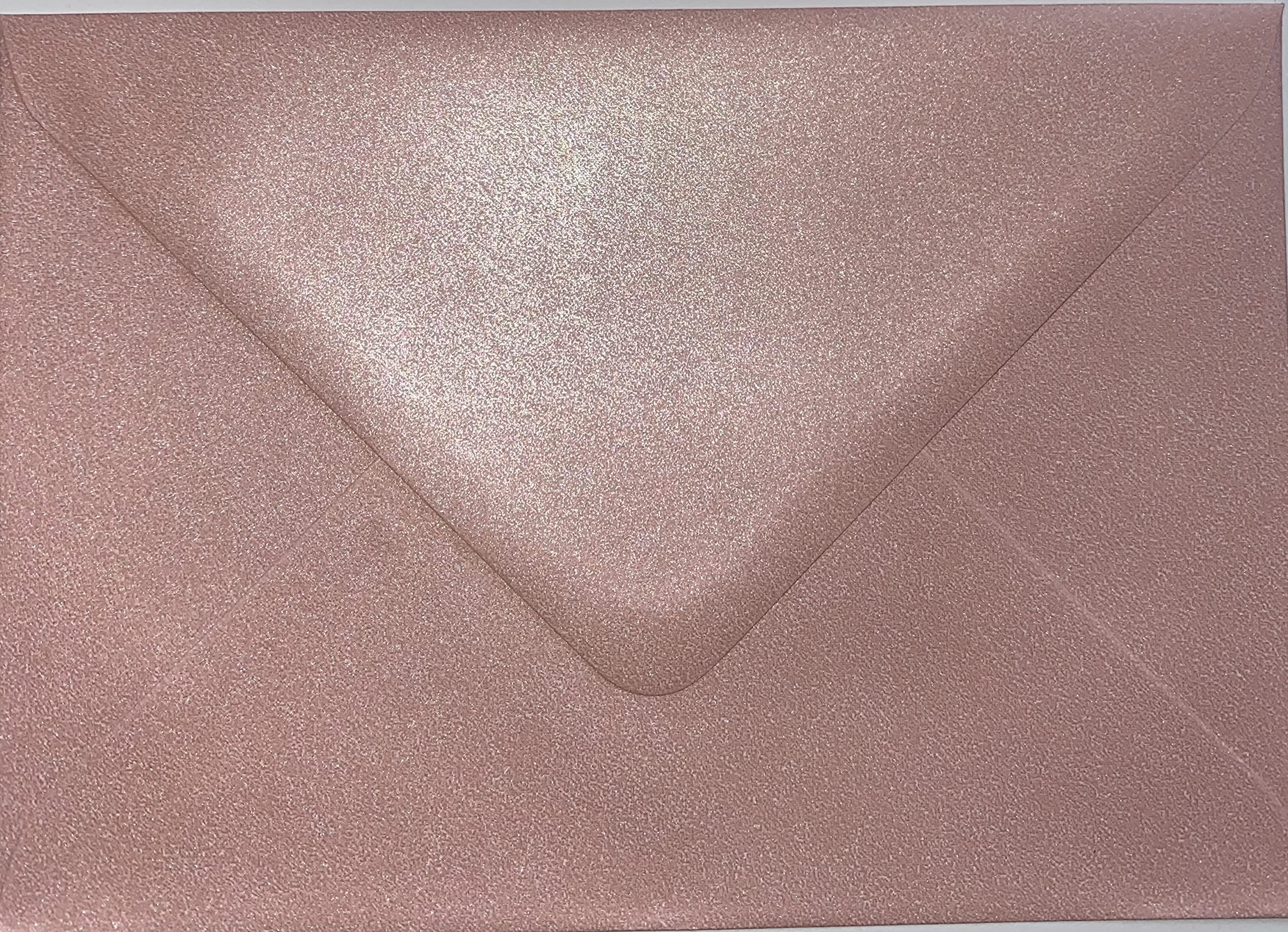 C6 Coloured envelopes for A6 Greeting Cards Wedding Invitation Crafts 114x162mm - Pack of 15 envelopes (Pearl Pink)