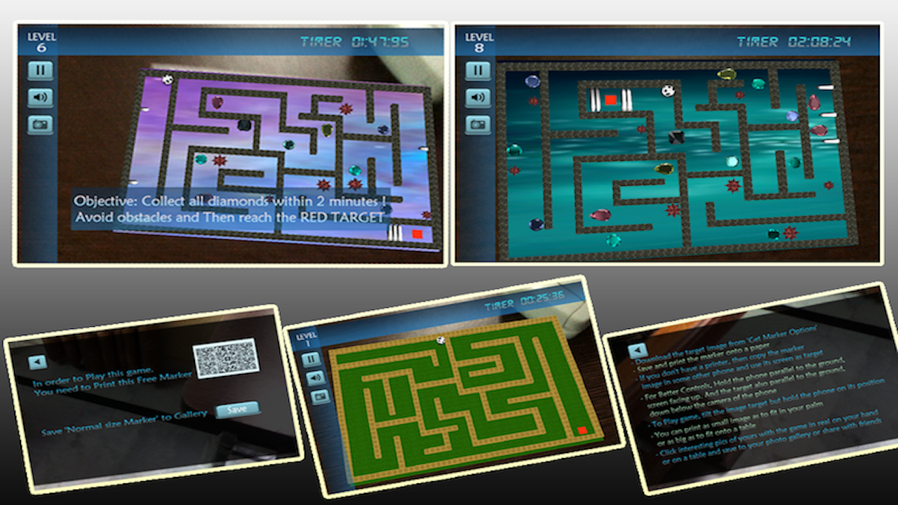 Real MazeFREE 3D Augmented Reality Maze Game Appstore for Android