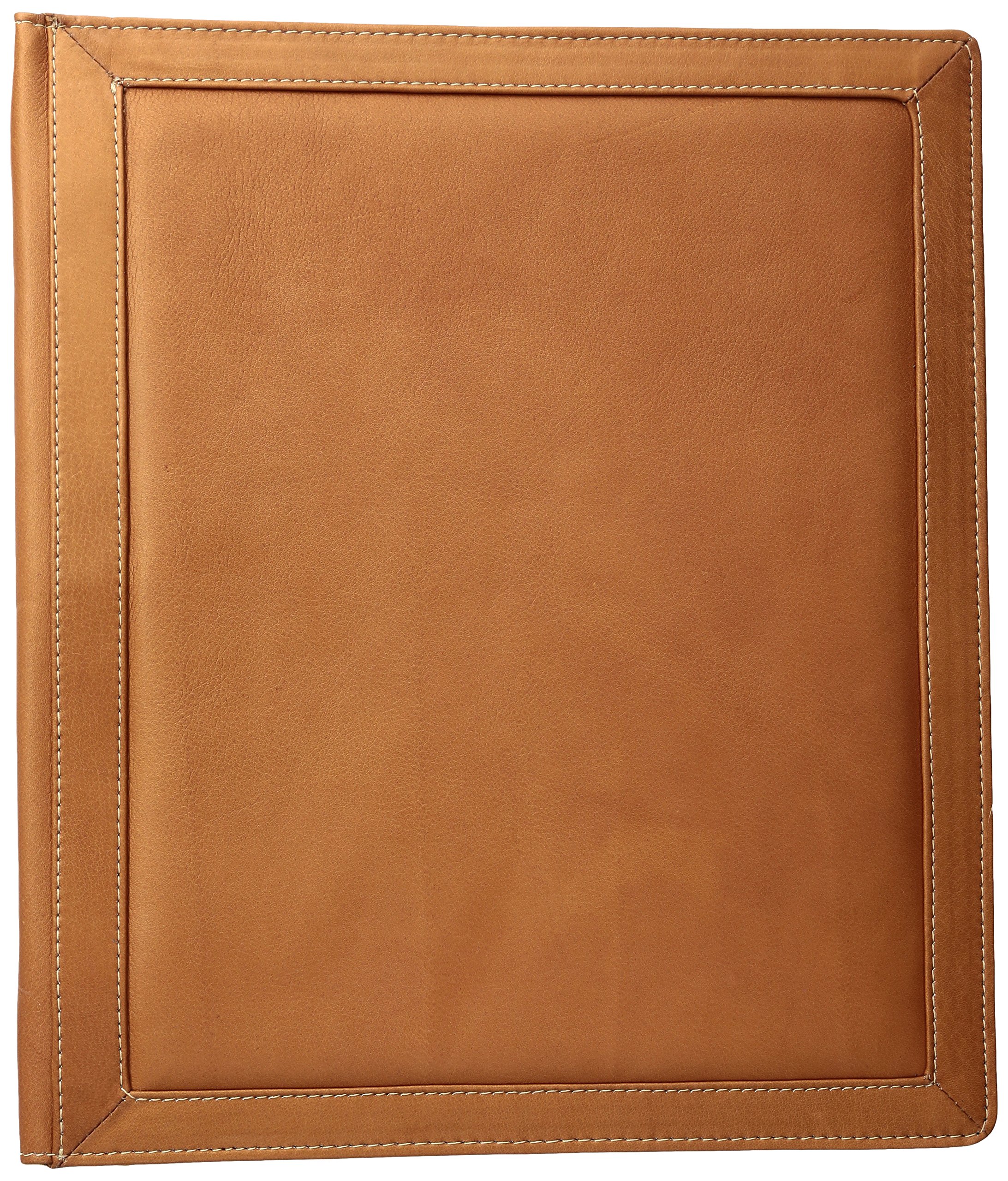 Piel Leather Three-Ring Binder Sa, Saddle