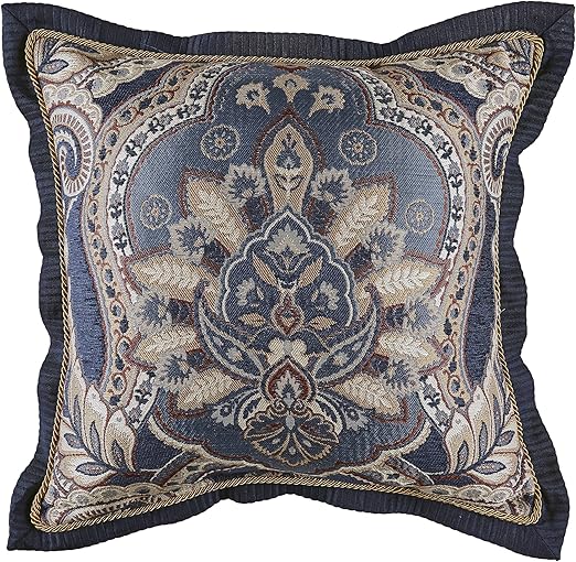 Amazon Com Croscill Aurelio 18 X 18 Square Pillow Home Kitchen
