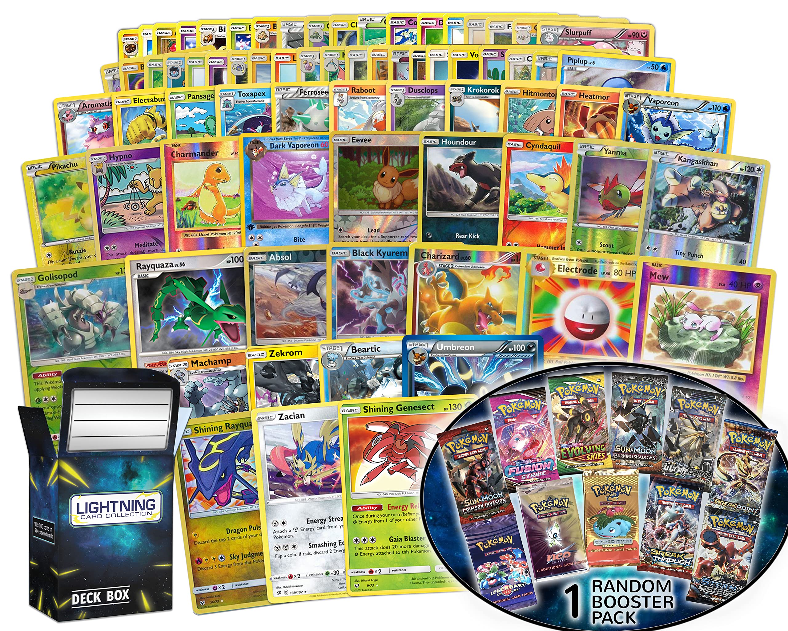 100 vmax pokemon cards amazon Pokemon Card Lot 100 Official