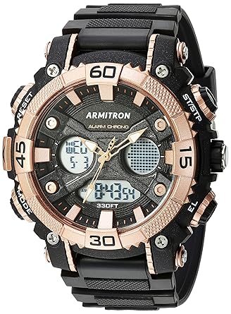 armitron watch rose gold
