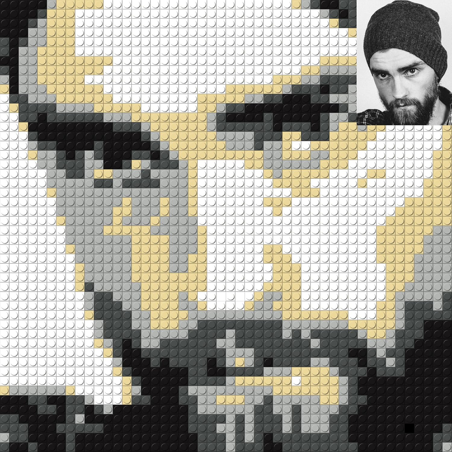 lego personalised mosaic portrait