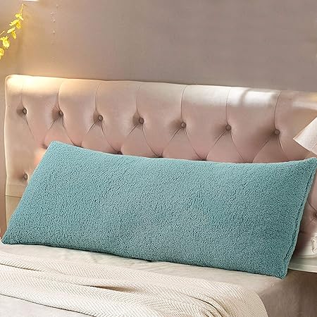 Amazon Com Reafort Ultra Soft Sherpa Body Pillow Cover Case With