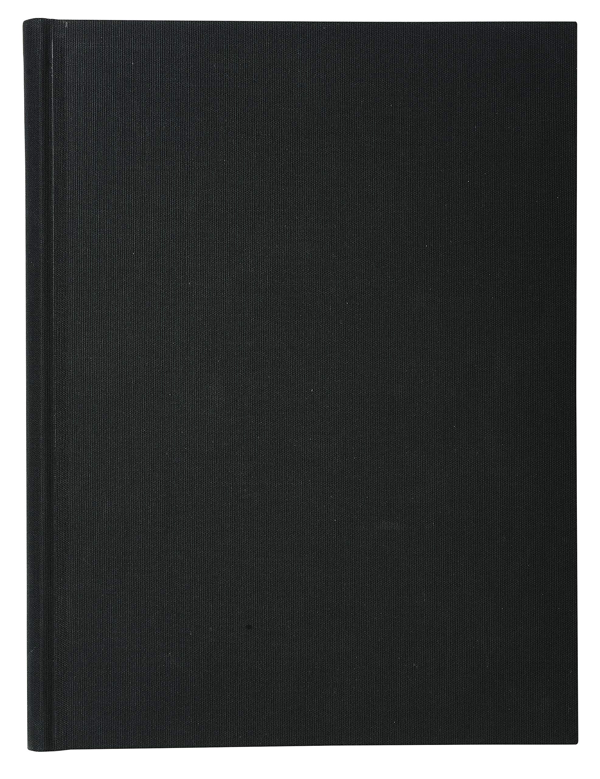 le dauphin - Ref. 6529D - 1 Register - Dimensions 29.7x21cm - A4 - 5x5 grid print - small squares - 90 gsm paper inside - 200 numbered pages - hard black canvas cover