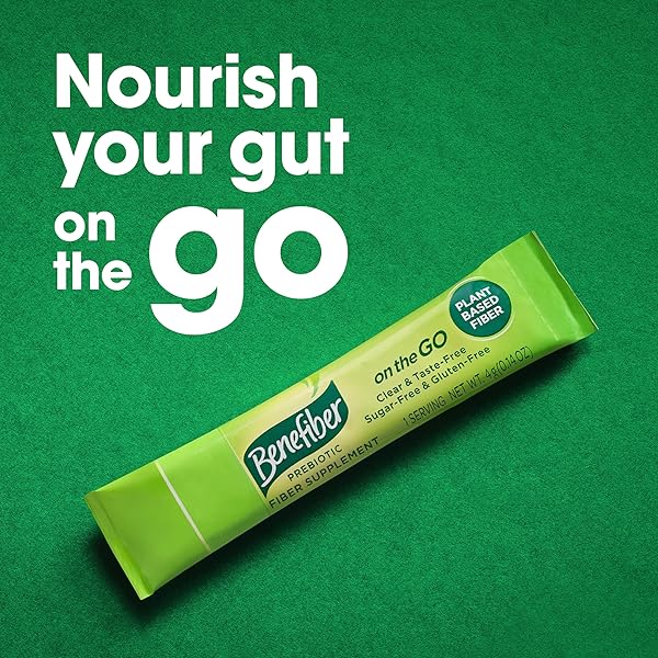 BENEFIBER ON THE GO PREBIOTIC FIBER SUPPLEMENT POWDER FOR DIGESTIVE HEALTH, DAILY FIBER, UNFLAVORED – 28 STICKS (3.92 OUNCES)