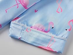 Topgal Cute Pink and Purple Flamingo Pajama Set for