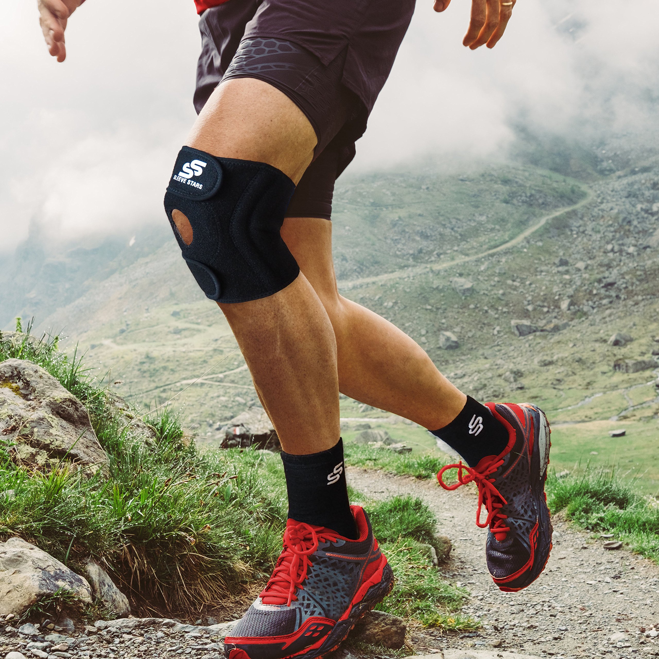 Sleeve Stars Knee Brace, Knee Compression Support for Women, Men & Teen