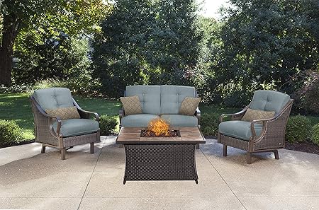 Amazon Com Hanover Ven4pcfp Blu Tn Ventura 4 Piece Ocean Blue