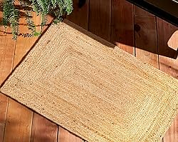 Savi Home Natural Jute Rug 3x5 Ft – Handwoven