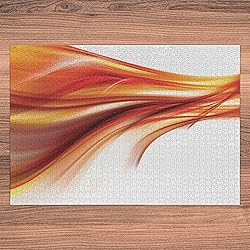 Ambesonne Abstract Jigsaw Puzzle, Modern