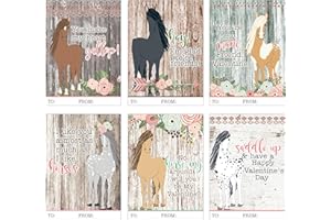 Silly Goose Gifts Beautiful Horse Pony Themed Valentine Day Classroom Sharing Cards - Ideal Valentine's Day Idea for Work School - Set of 24 You're My Mane Friend