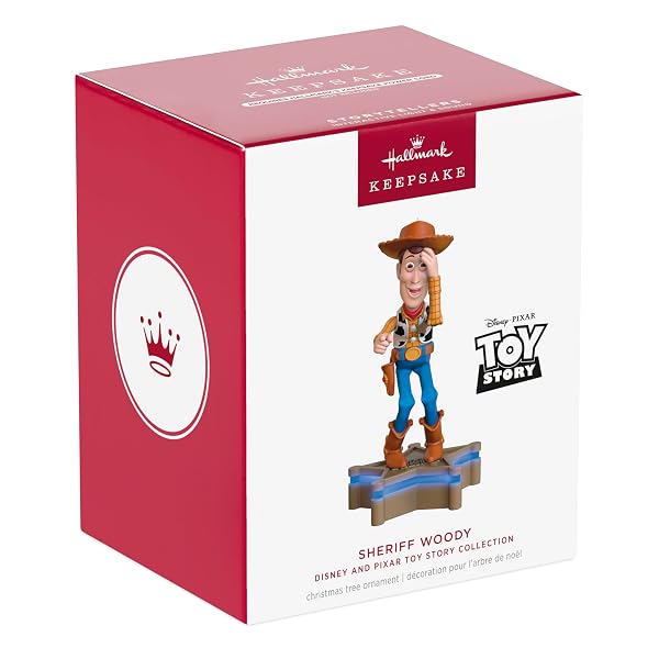 HALLMARK KEEPSAKE CHRISTMAS ORNAMENT 2025, DISNEY/PIXAR TOY STORY COLLECTION SHERIFF WOODY WITH LIGHT AND SOUND, GIFTS FOR DISNEY FANS