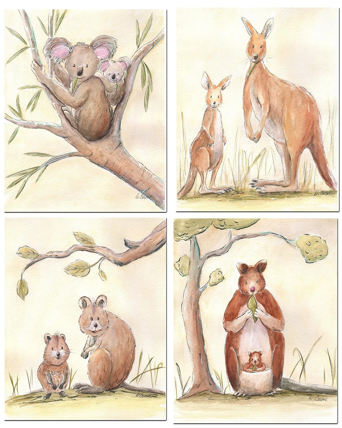 australian animal prints nursery