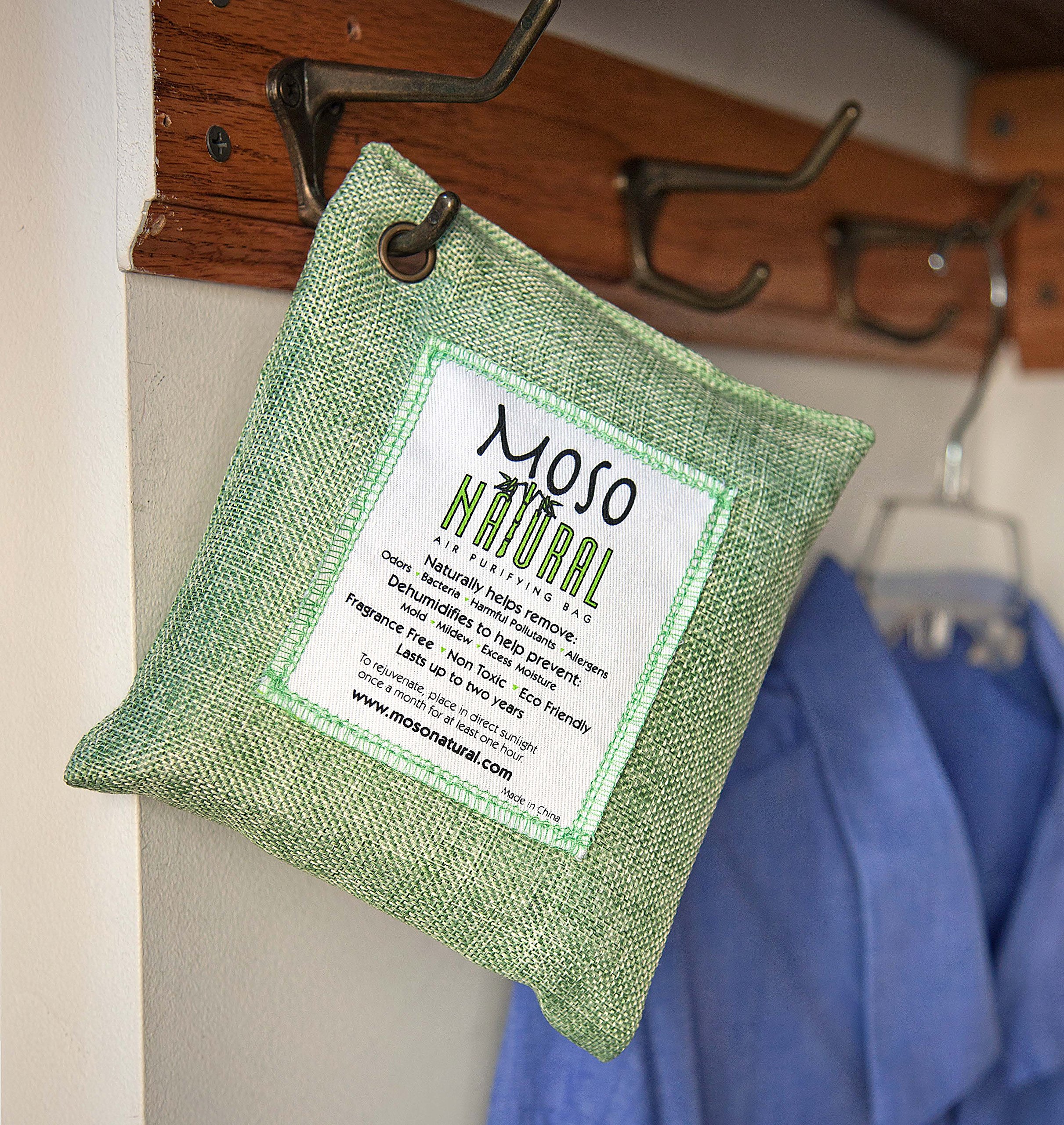 MOSO NATURAL Air Purifying Bag. Odor Eliminator, Odor Absorber for Cars