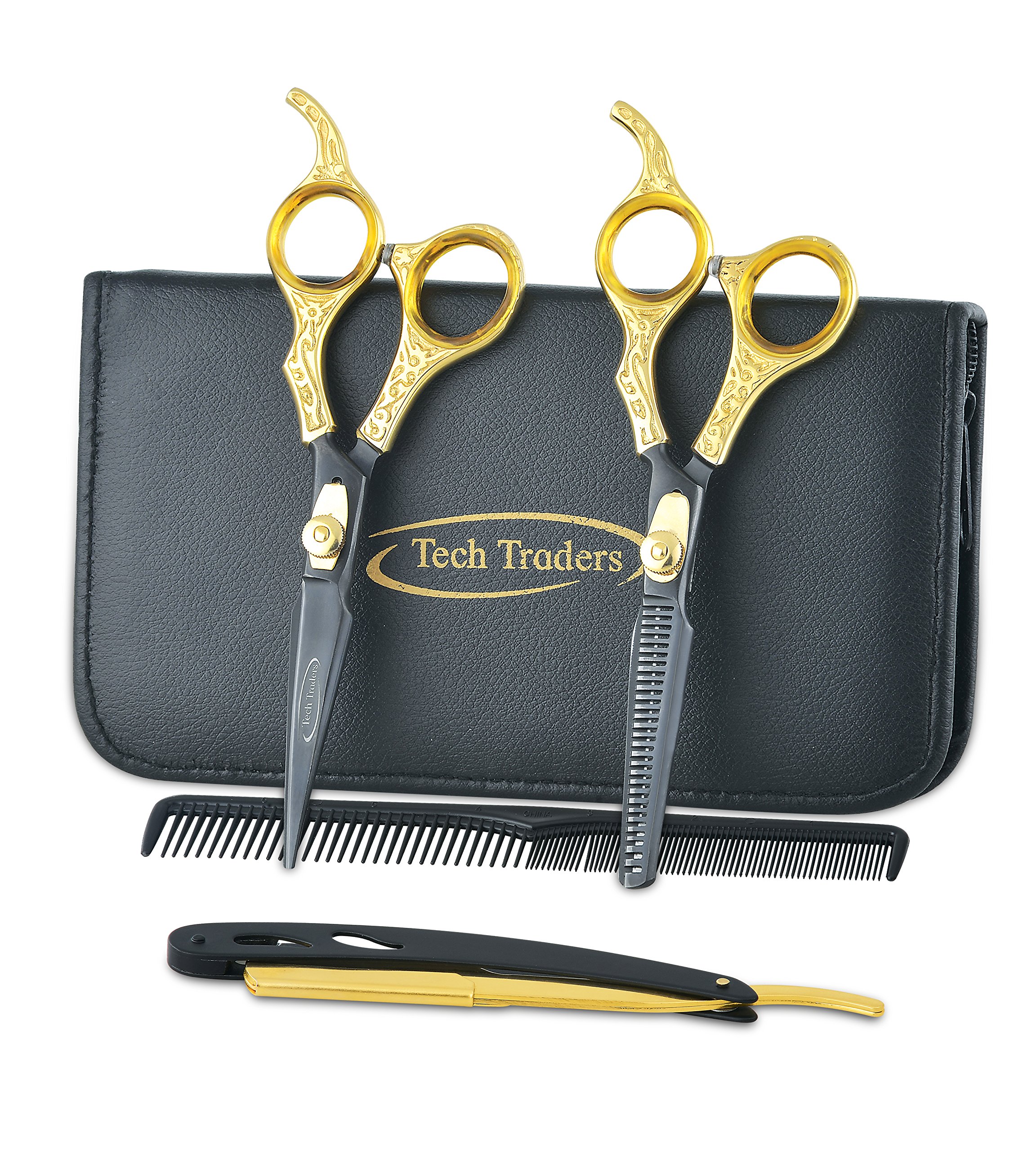 saaqaans professional hair cutting scissors set