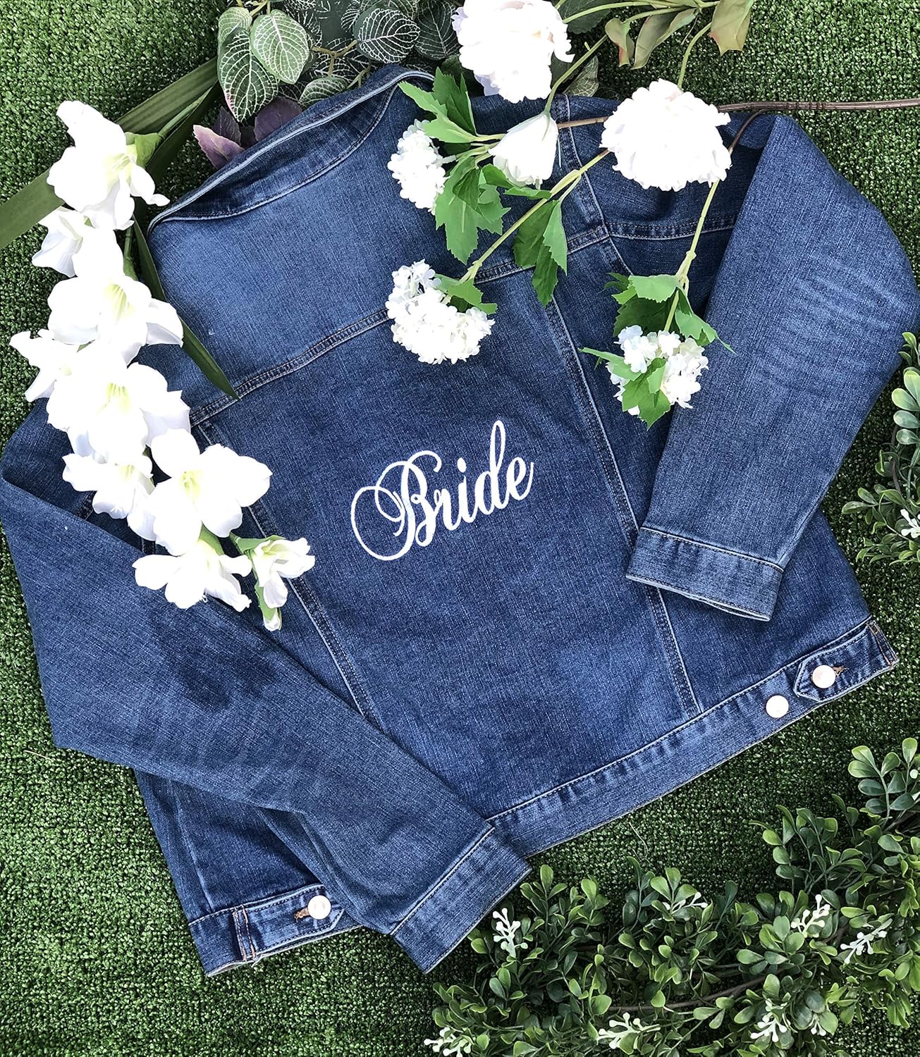 wife of the party jean jacket