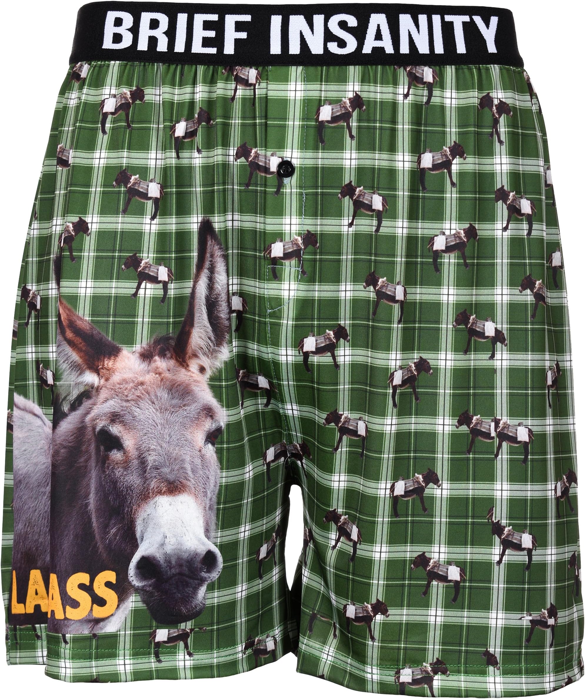 BRIEF INSANITY Men's Boxer Shorts Underwear in 6 Great Humorous Designs