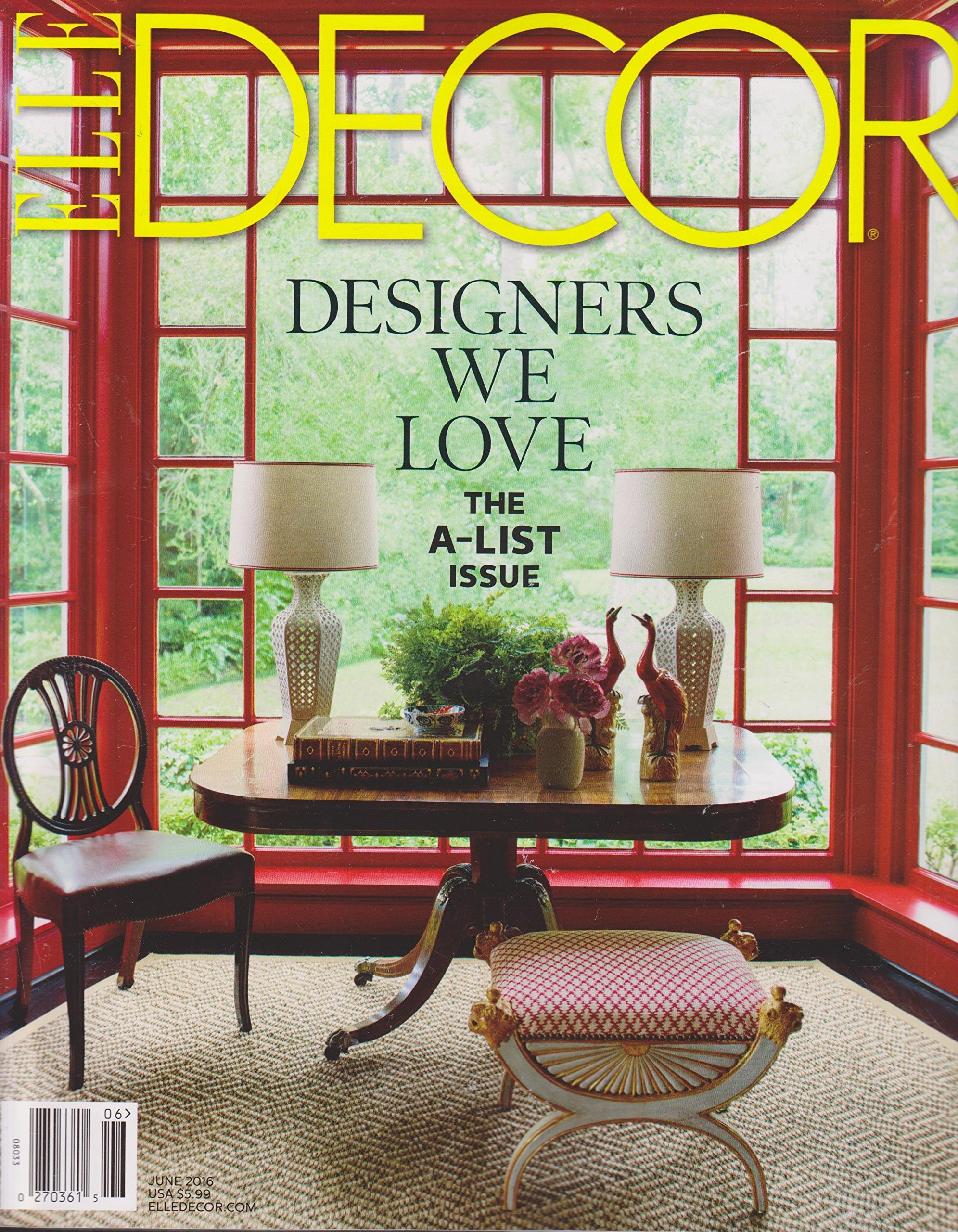 Elle Decor Magazine 226 June 2016 The A List Issue V