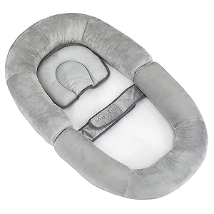 Dream On Me Portable Cozy Lounger, Grey