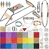PP OPOUNT Value Bead Loom Kit, 11343 PCS Loom Beading Supplies with Lots of Seed Beads, Complete Jewelry Making Tools and Acc