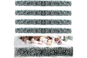ZTTM Accessories Village Collections Flexible Sisal Hedge Suitable for Rural Scenes, Christmas Village Display, and Snow Scenes DIY Decoration, 4 Packs 12x2x1 inches