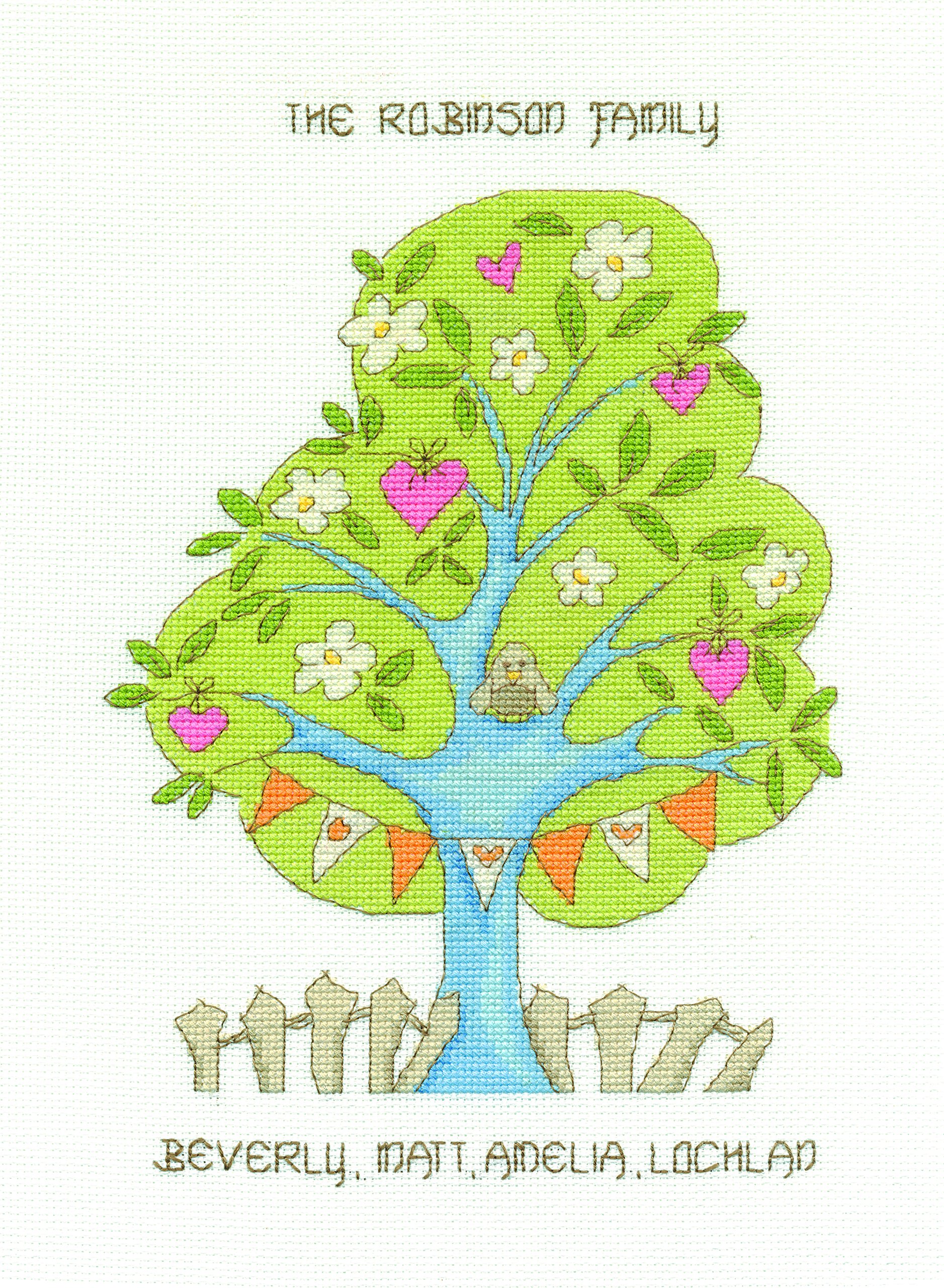 DMC "Home Sweet Home Cross Stitch Kit, 100 Percent Cotton, Multi-Colour