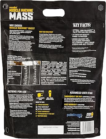 Grenade Muscle Machine Mass Gainer Chocolate Milkshake 5 75 Kg Amazon Co Uk Health Personal Care