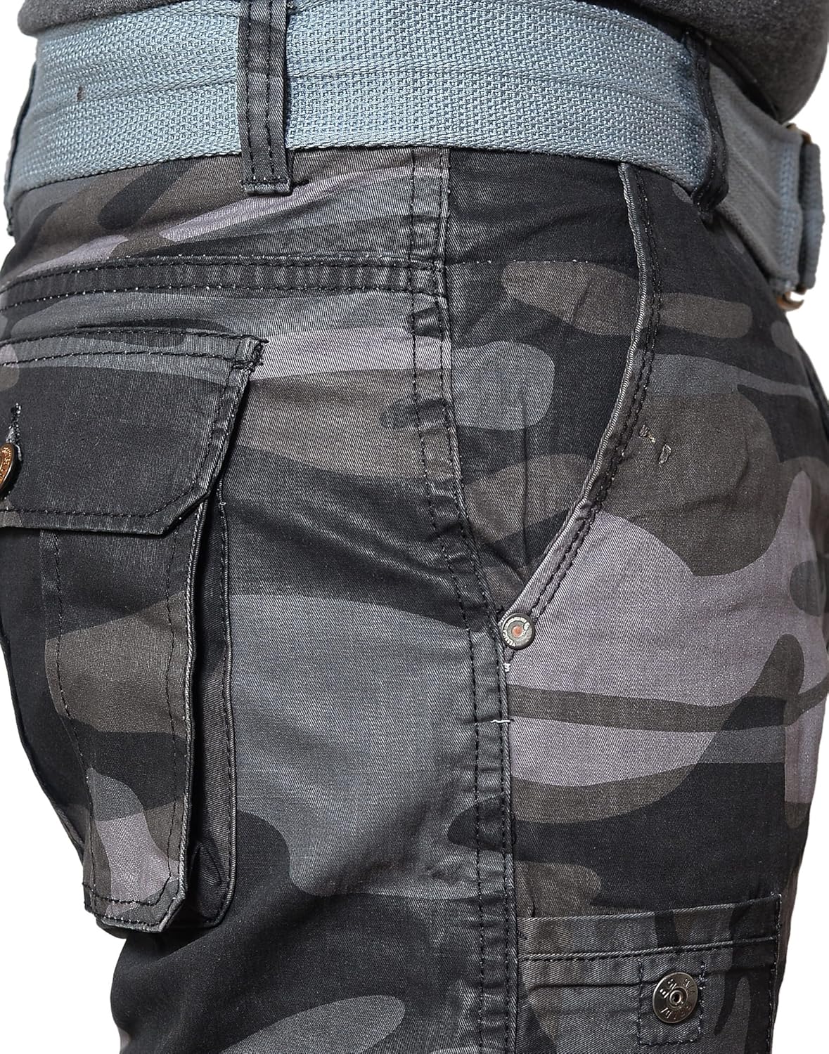 krystle men's army cotton shorts