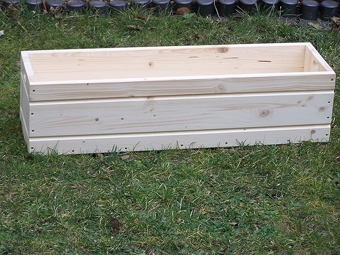 Blumenkasten aus Holz Kräuterkasten Balkonkasten Pflanzkübel