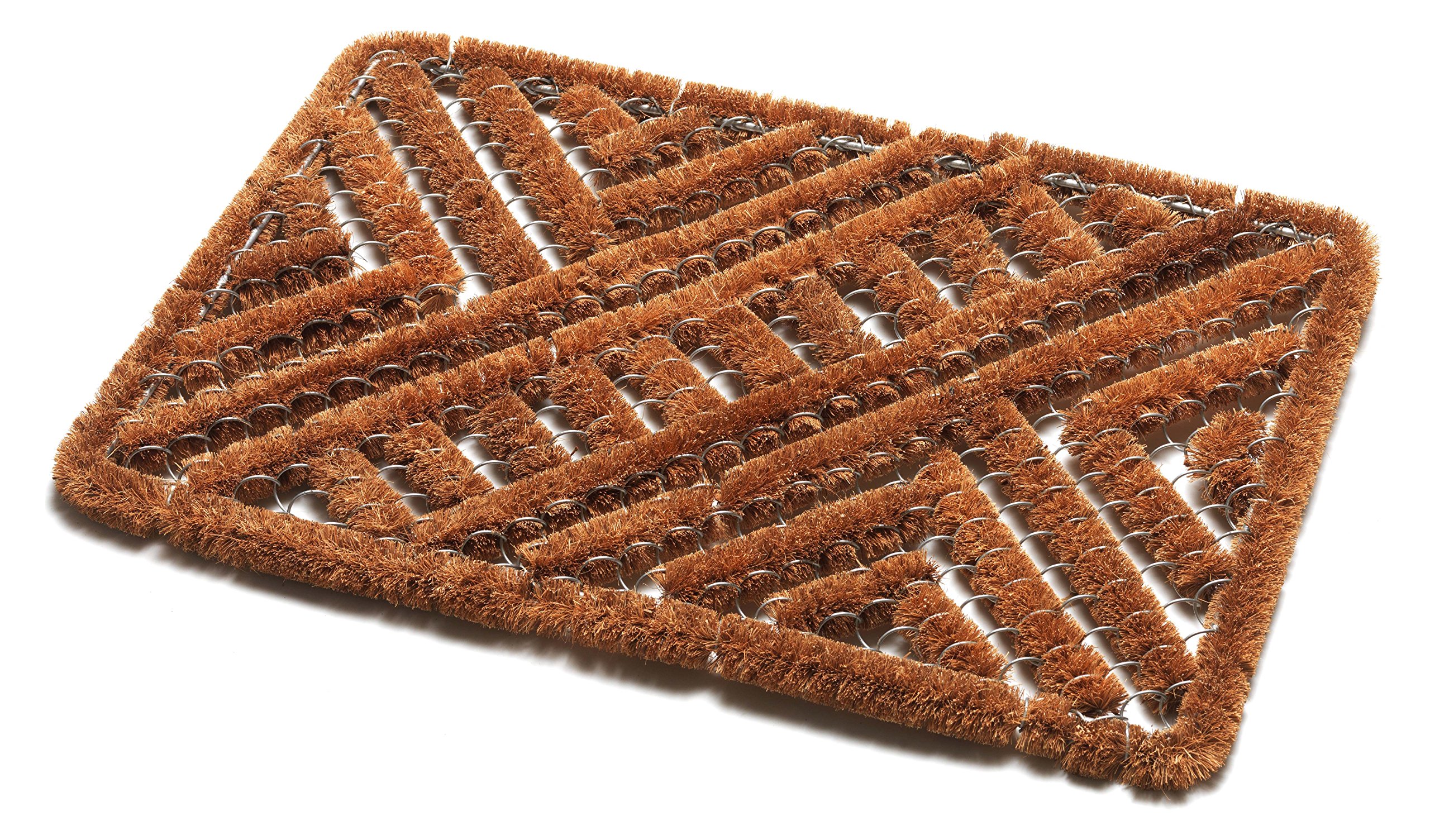 Addis Ultra Tuff Scrape Door Mat 100% Coir & Wire Duo Mix-60 x 40 cm, Coir & Metal, Natural Coir, 60_x_40_cm 517493
