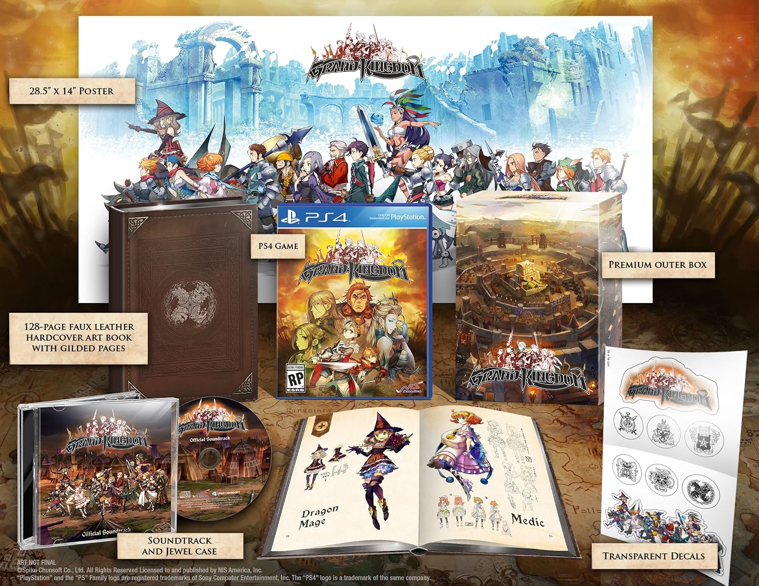 Grand Kingdom Limited Edition PlayStation 4 Videojuegos